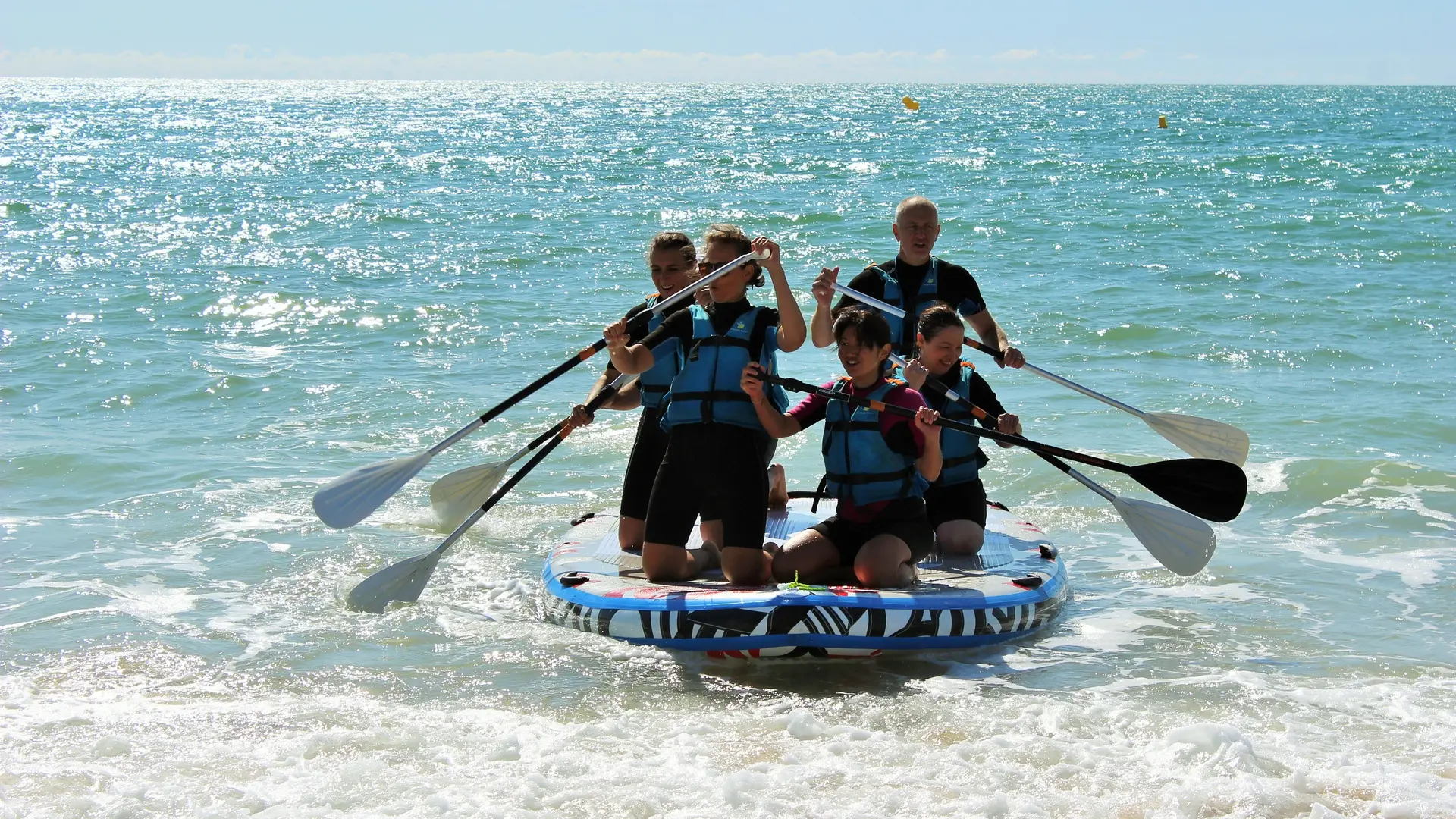 Activité nautique en groupe