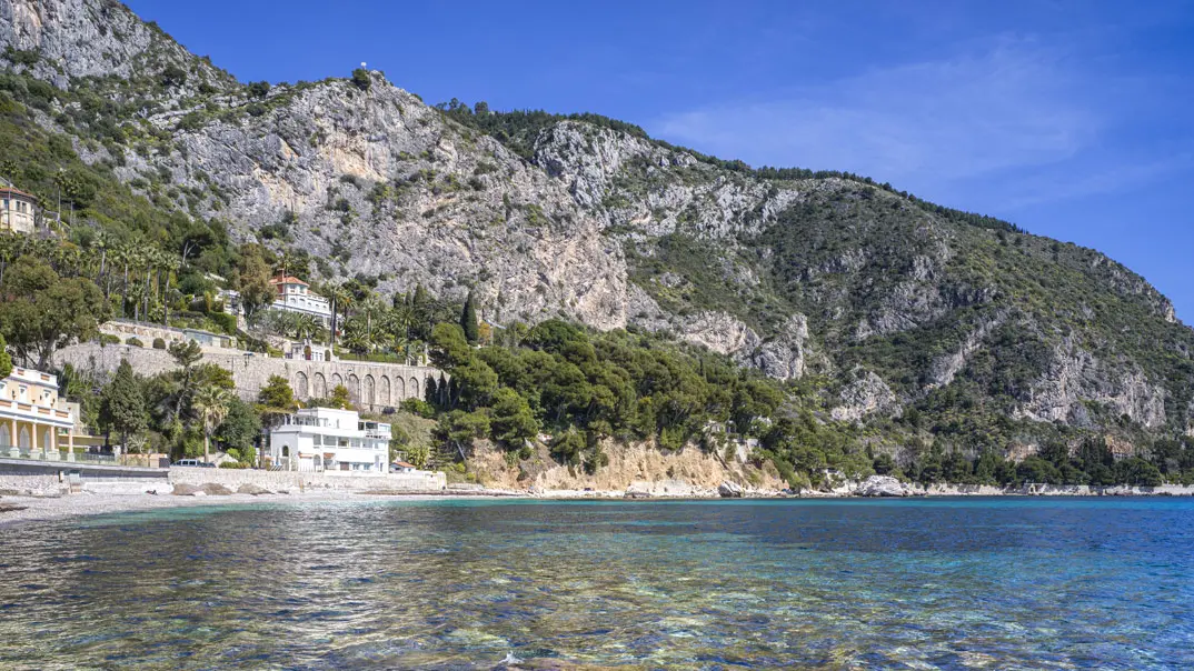 Plage de la baie d'Eze