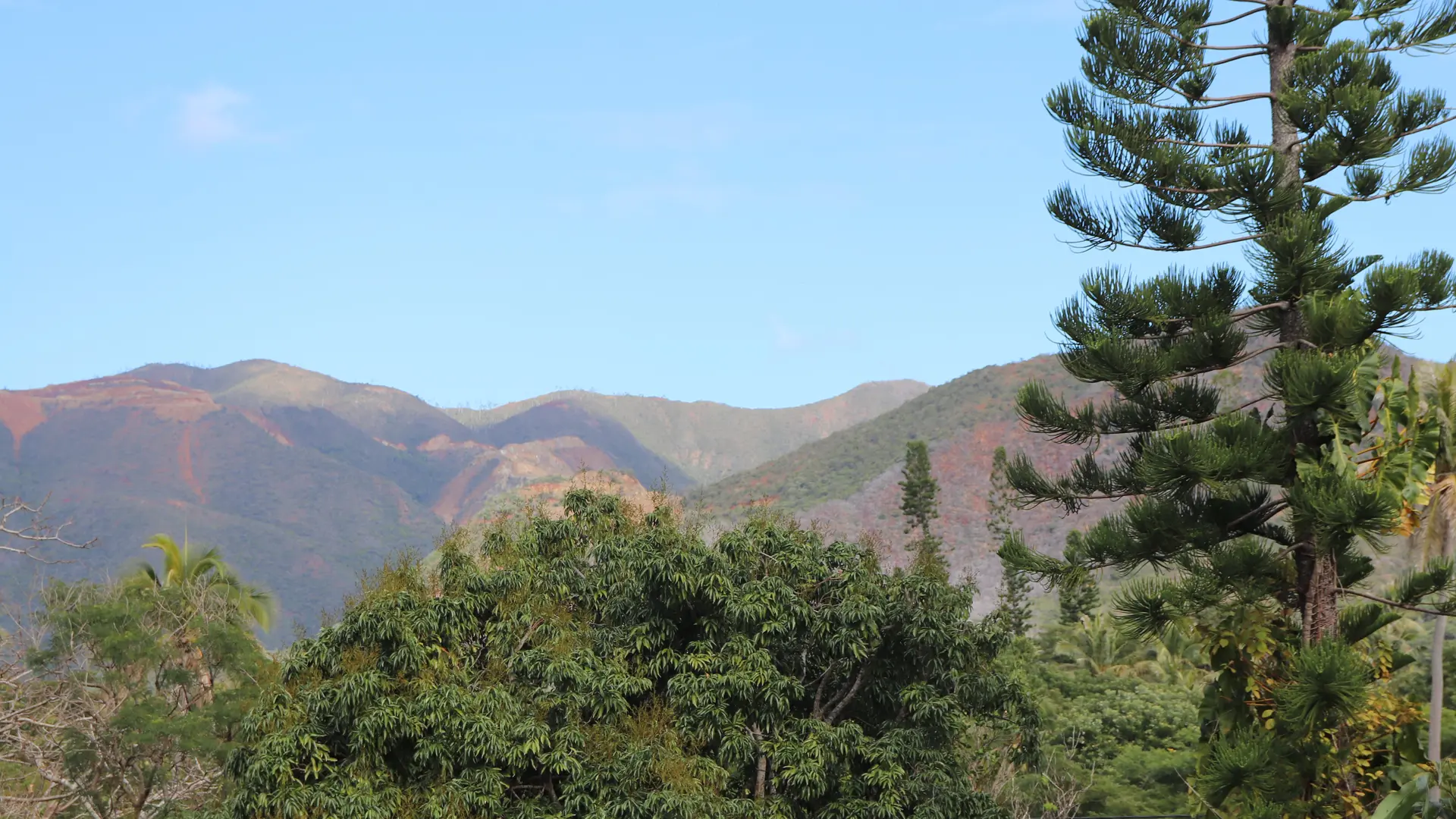 vue, paysage, montagne, kouaoua