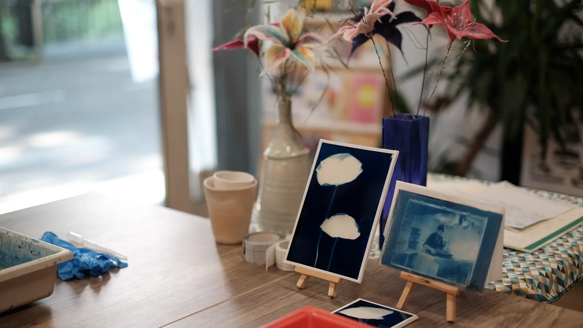 Atelier créatif Cyanotype