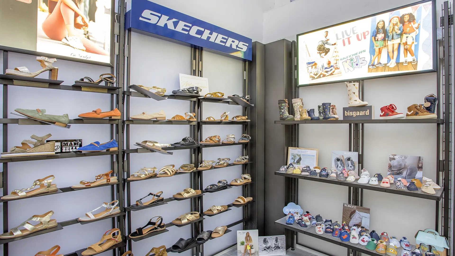 A wide choice of shoes