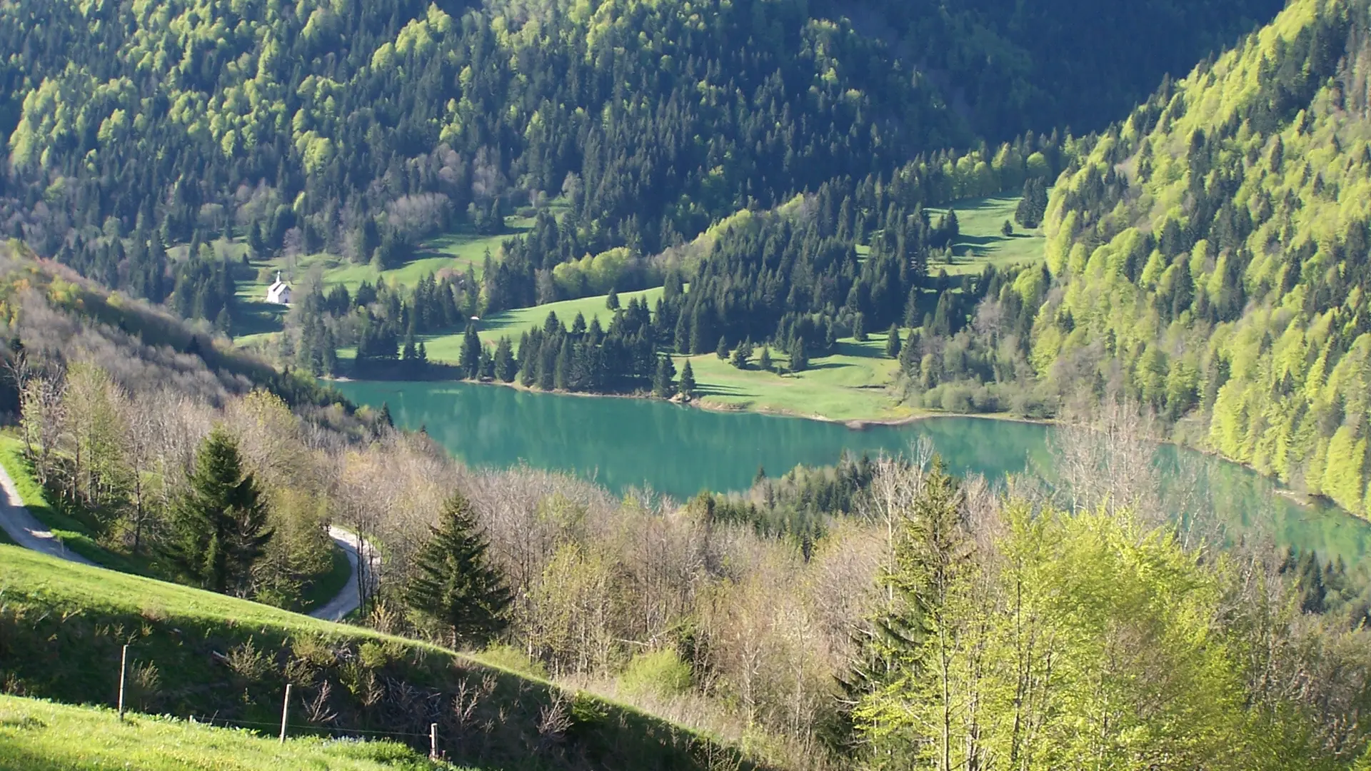 Lac de Vallon vu depuis Tré le Saix