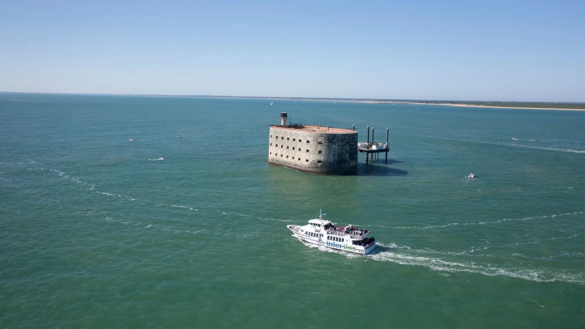 Fort Boyard vu d'en haut