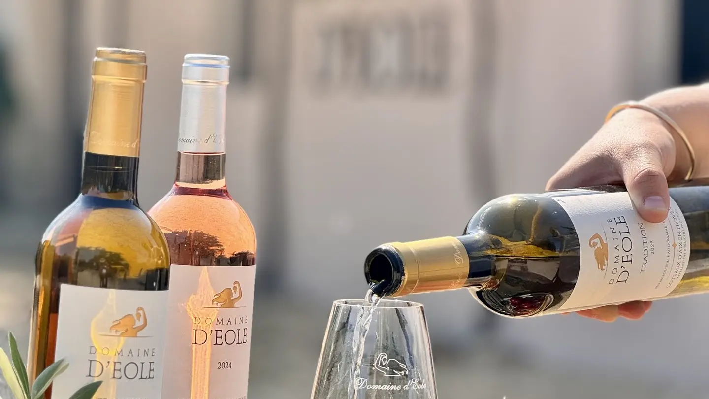 Domaine d'Eole in Eygalières wine tasting