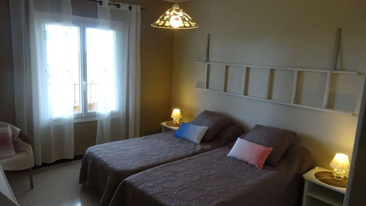 Gîte Le Dionel-Chambre 2 / Lits jumeaux-Colomars-Gîtes de France des Alpes-Maritimes