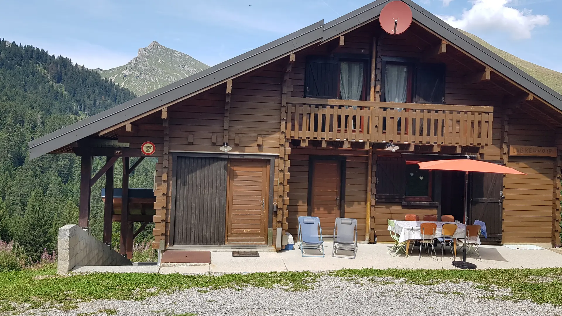 Chalet en été