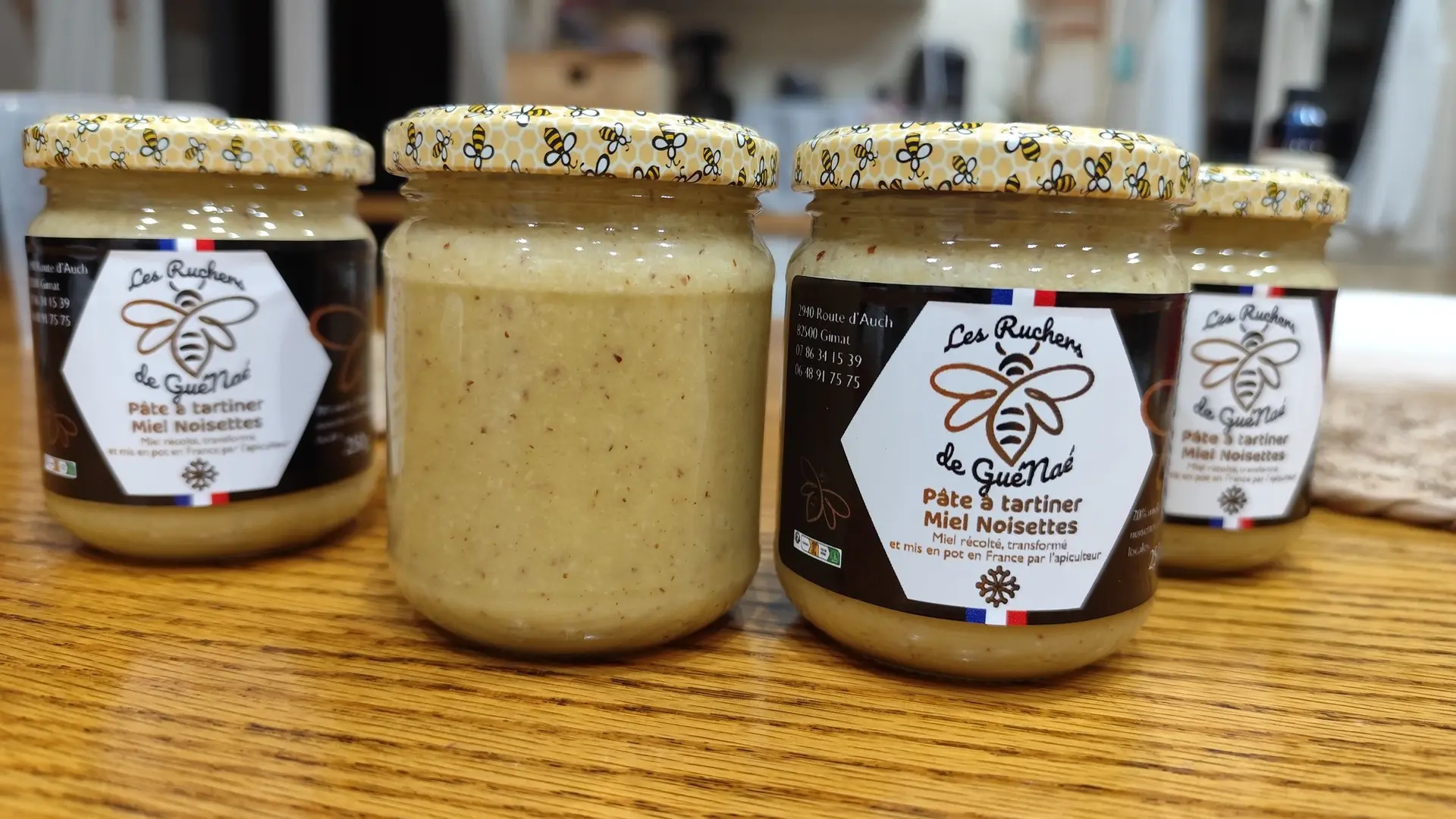 Pâte à tartiner noisette miel