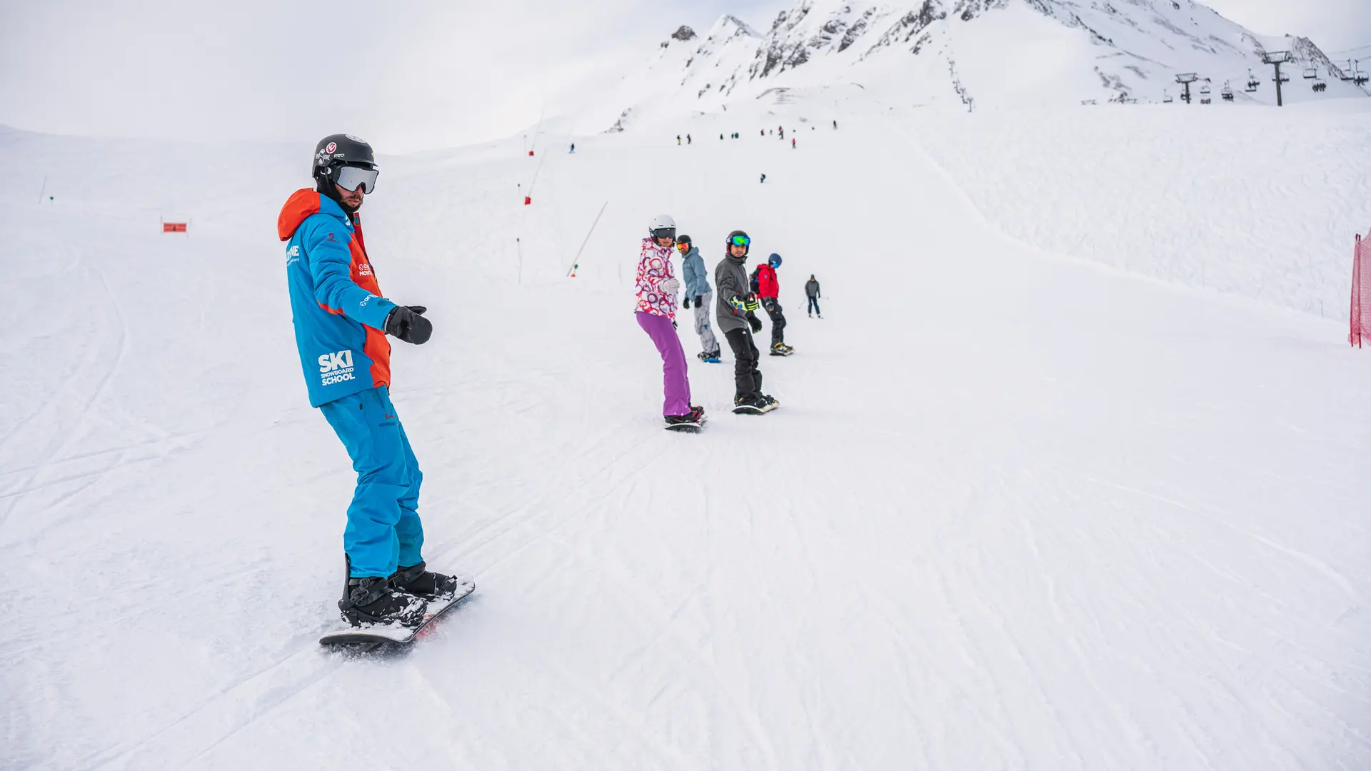 Cours collectifs de snowboard