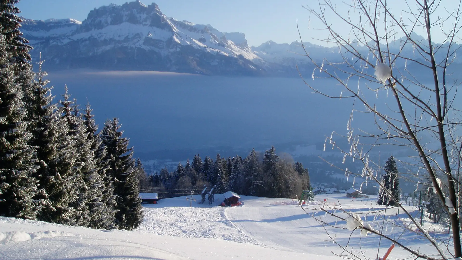 Piste de ski et l'Herney