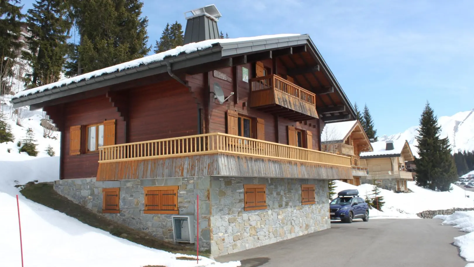 Chalet indépendant, face aux pistes de La Croix Fry en hiver