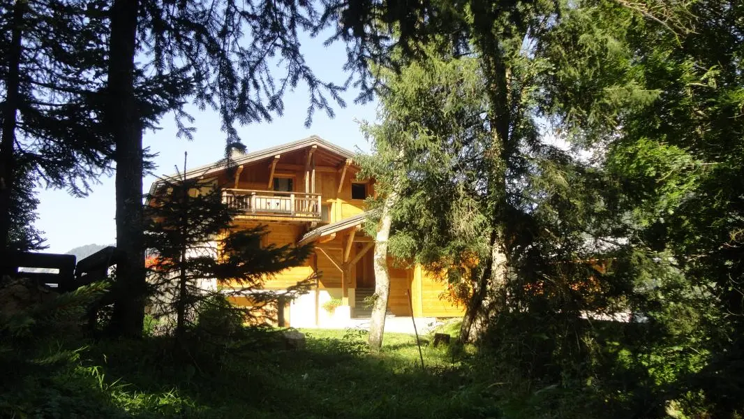 Façade Est du chalet.