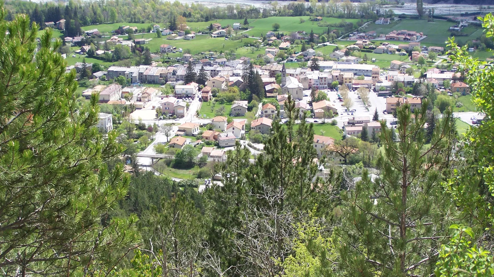Saint André les Alpes vue depuis La Dindière