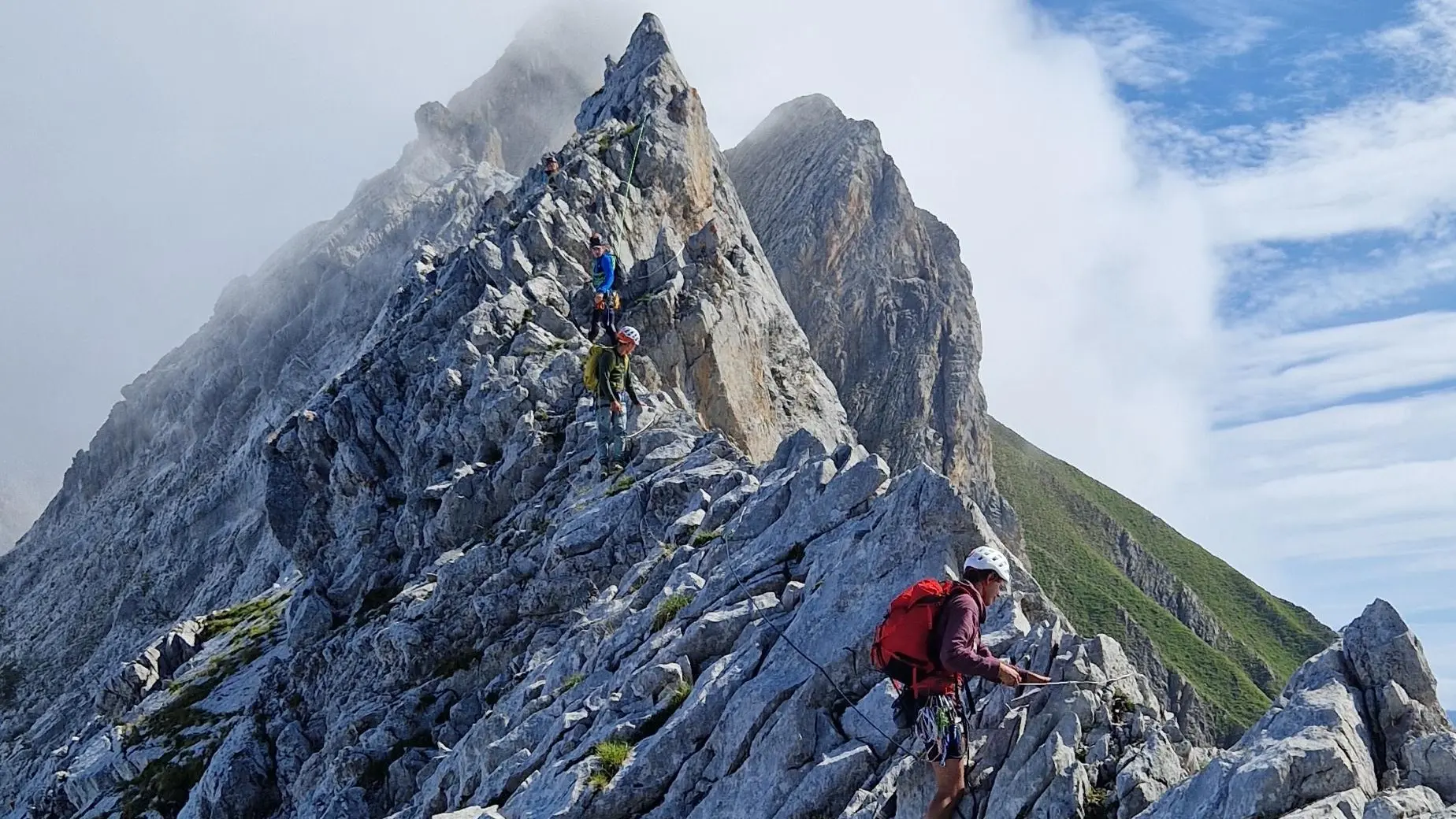 Alpinsime rocheux à deux pas du refuge de la Pointe Percée