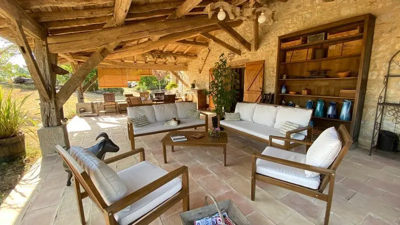 Terrasse côté bois