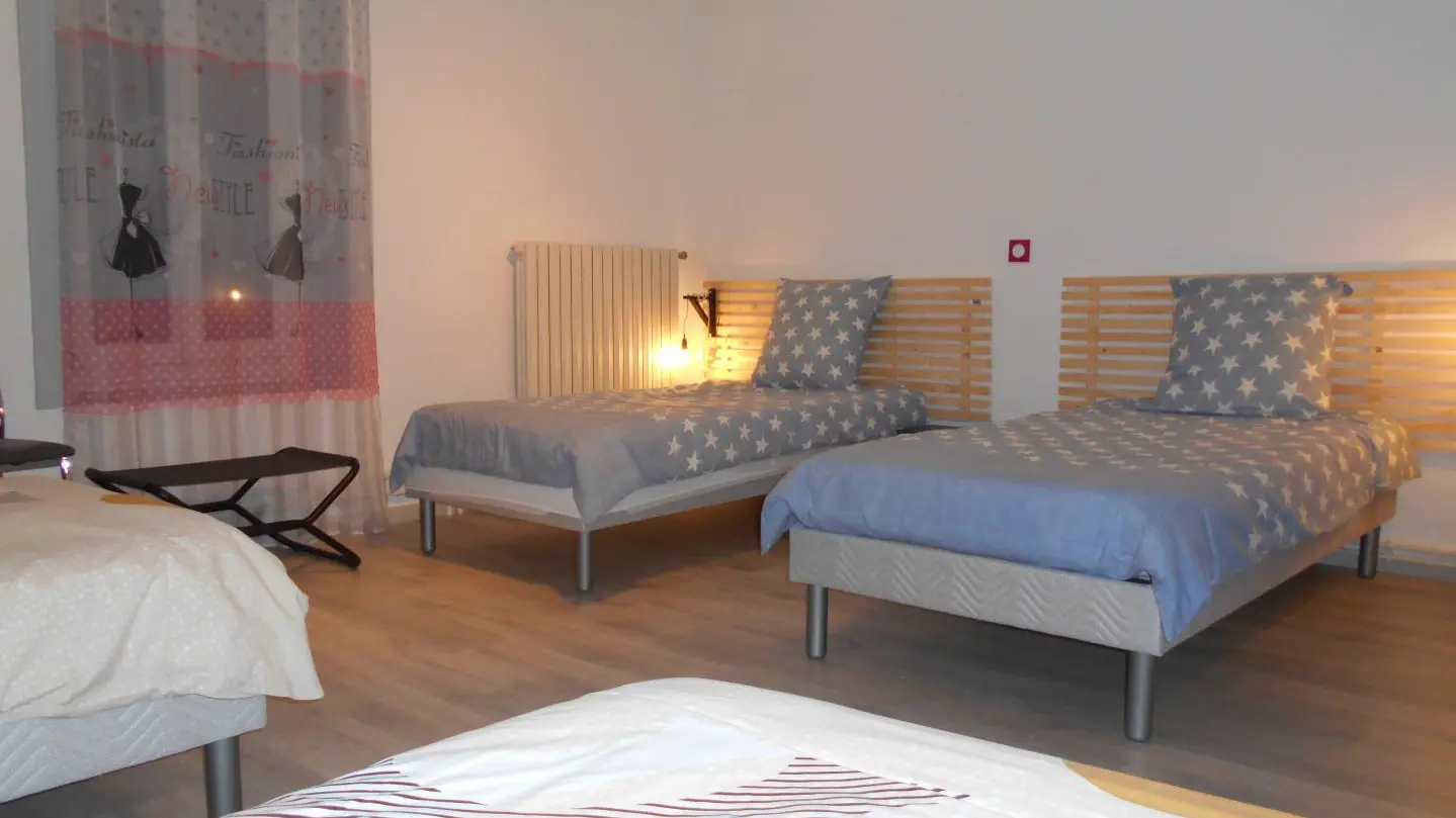 Chambre 4 lits simple ou 2 lits double