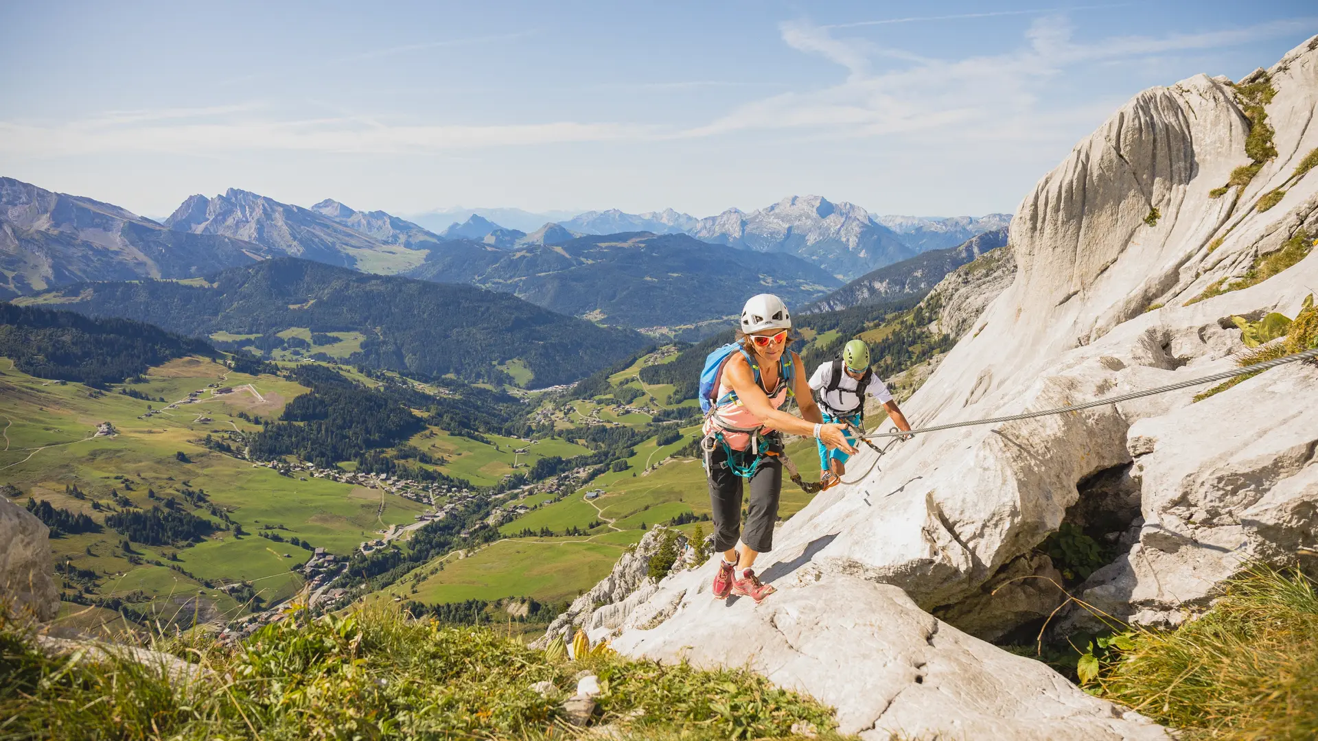 Via ferrata avec un guide au Grand-Bornand