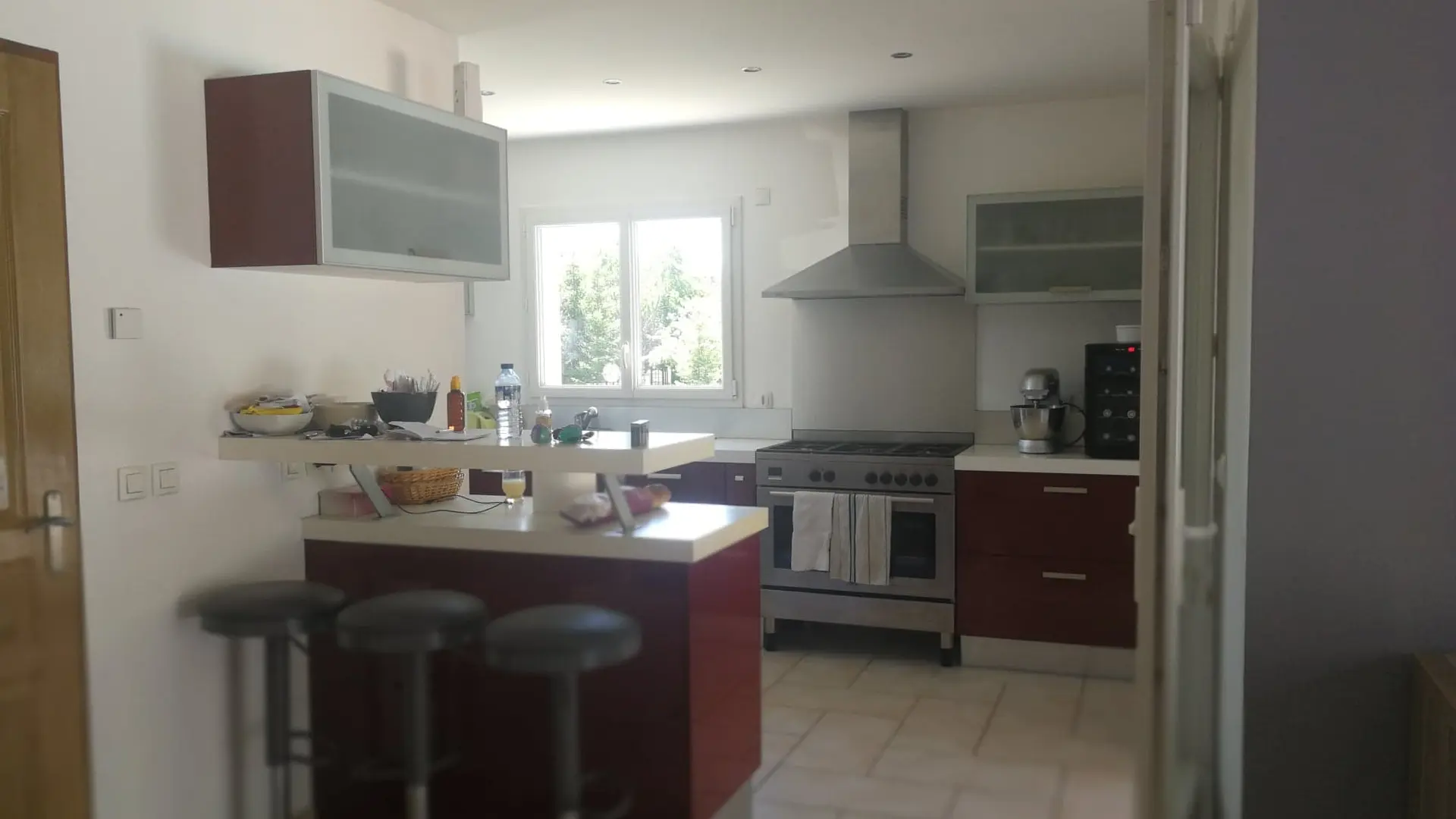 Le Mas de Chabestan - Cuisne ouverte