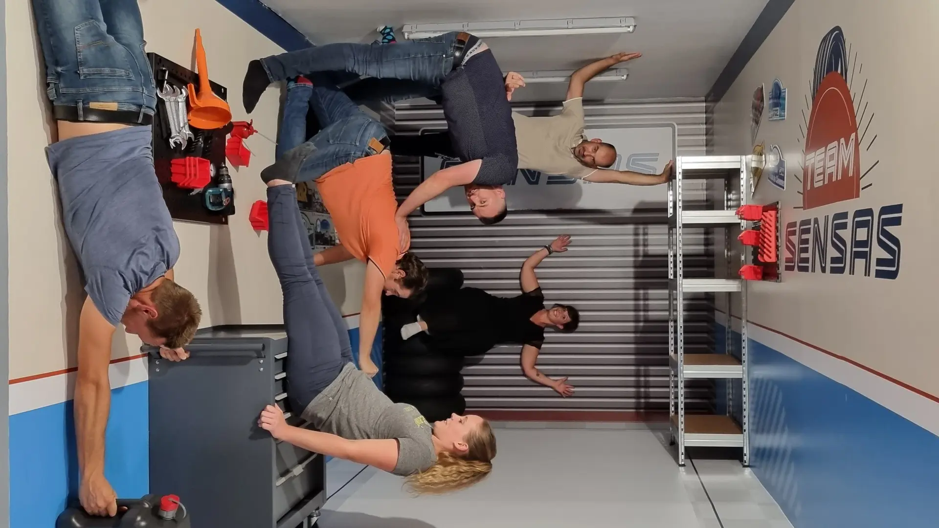 Joueurs pièces penchés