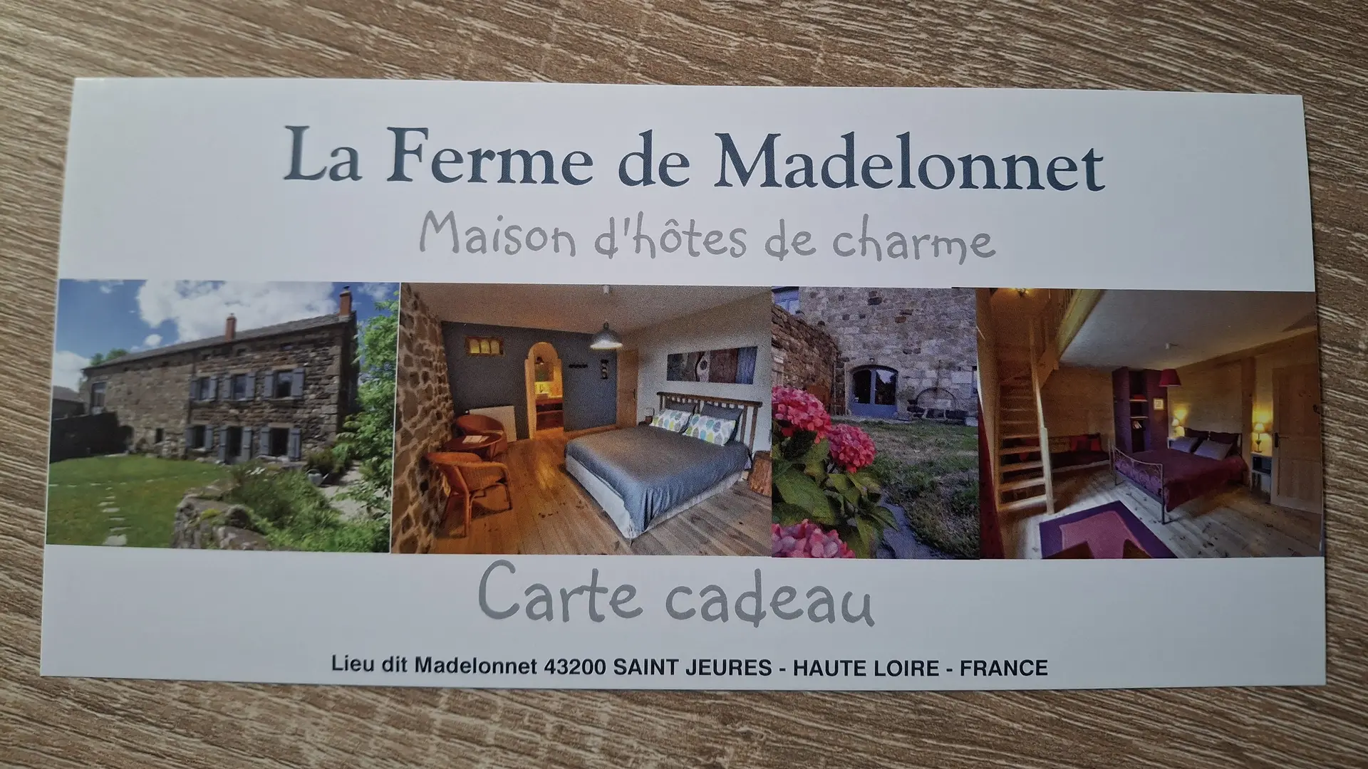 Carte cadeau à personnaliser