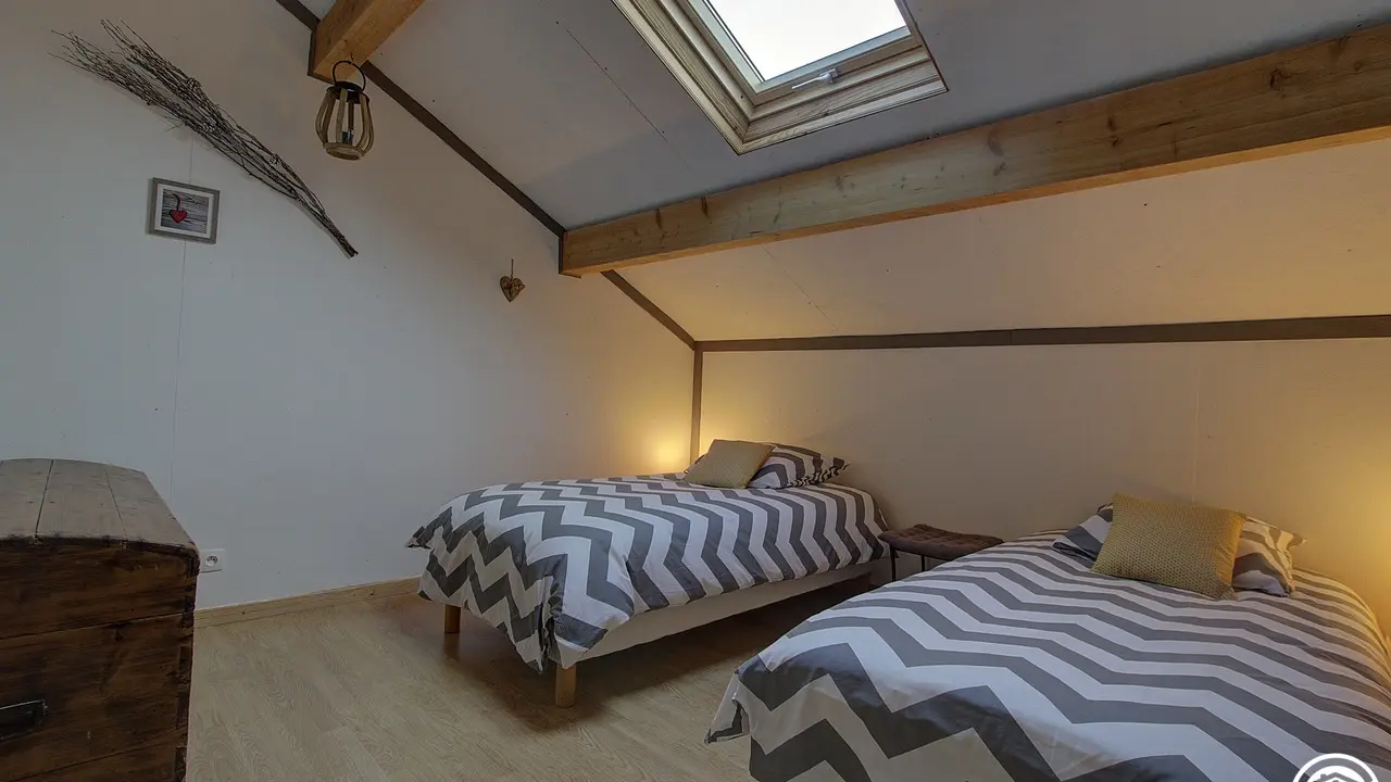 chambre 2 lits 190x90