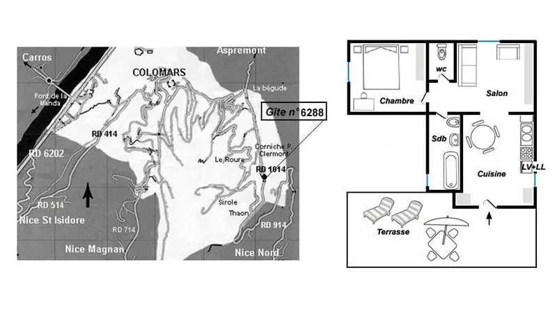 Le Mas de la Sirole-Le plan-Colomars-Gîtes de France des Alpes-Maritimes