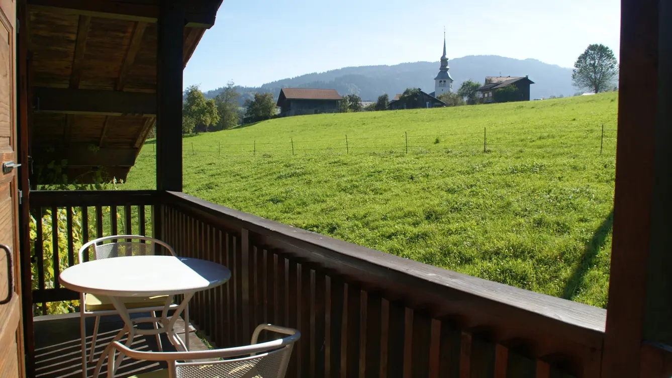 Balcon vue Aravis