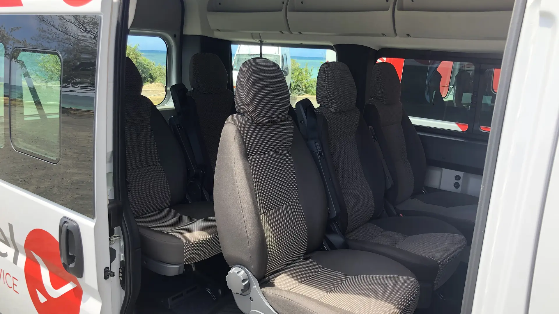 Minibus with 8 passenger seats