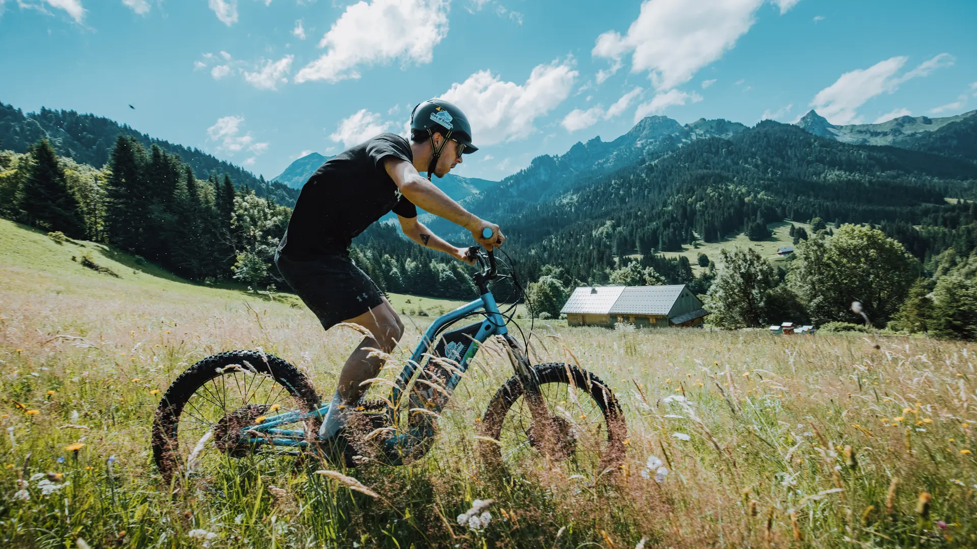 Trottinette au départ du télésiège du Torchon
