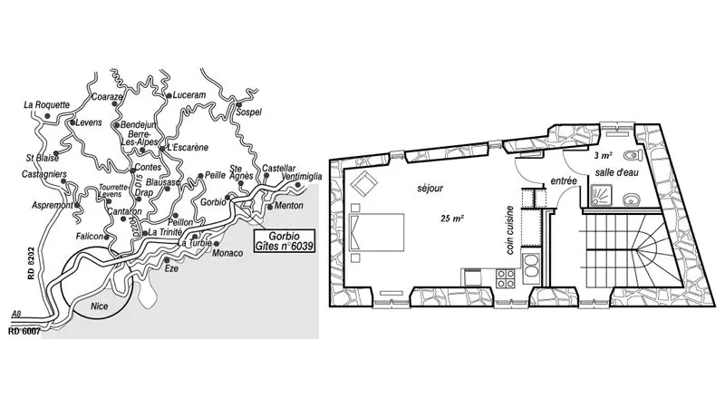 Maison Raimondi Gîte n°3-Le plan-Gorbio-Gîtes de France des Alpes-Maritimes