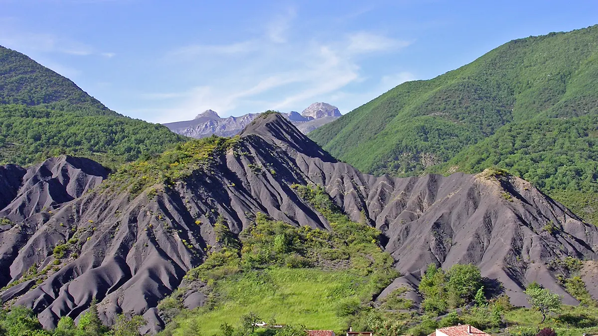 Vue sur les terres noires