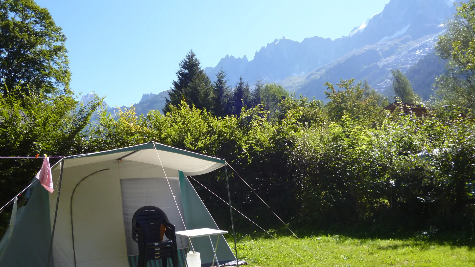 camping le grand champ tente chamonix