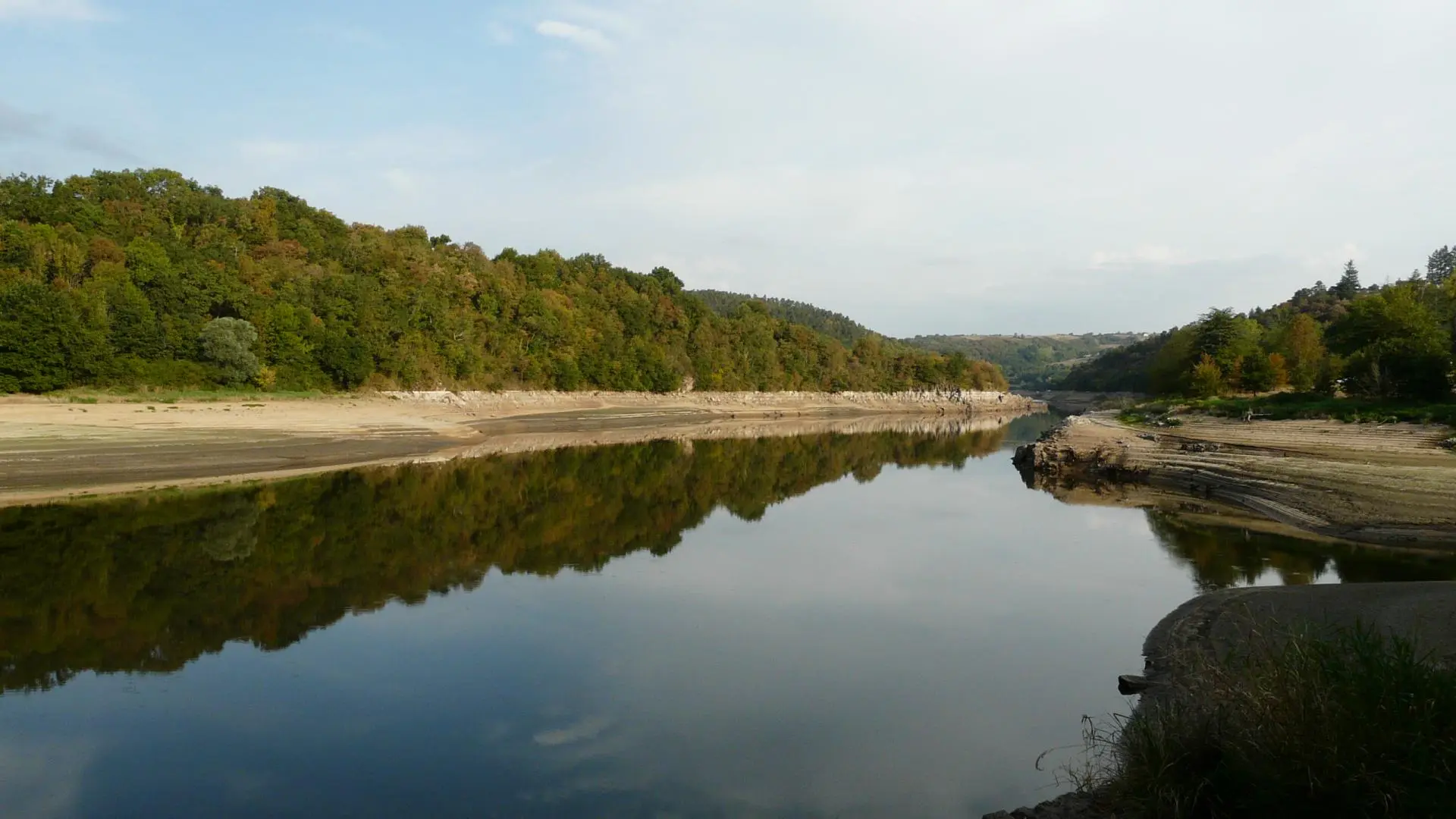 Photo de la Loire depuis la Vourdiat (fin août 2017)