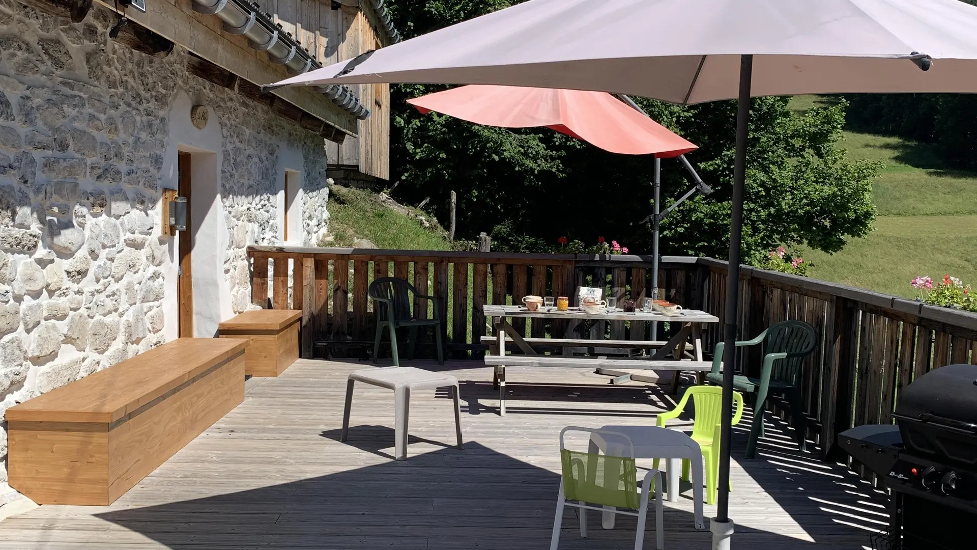 VUE D'ÉTÉ DEPUIS LA TERRASSE