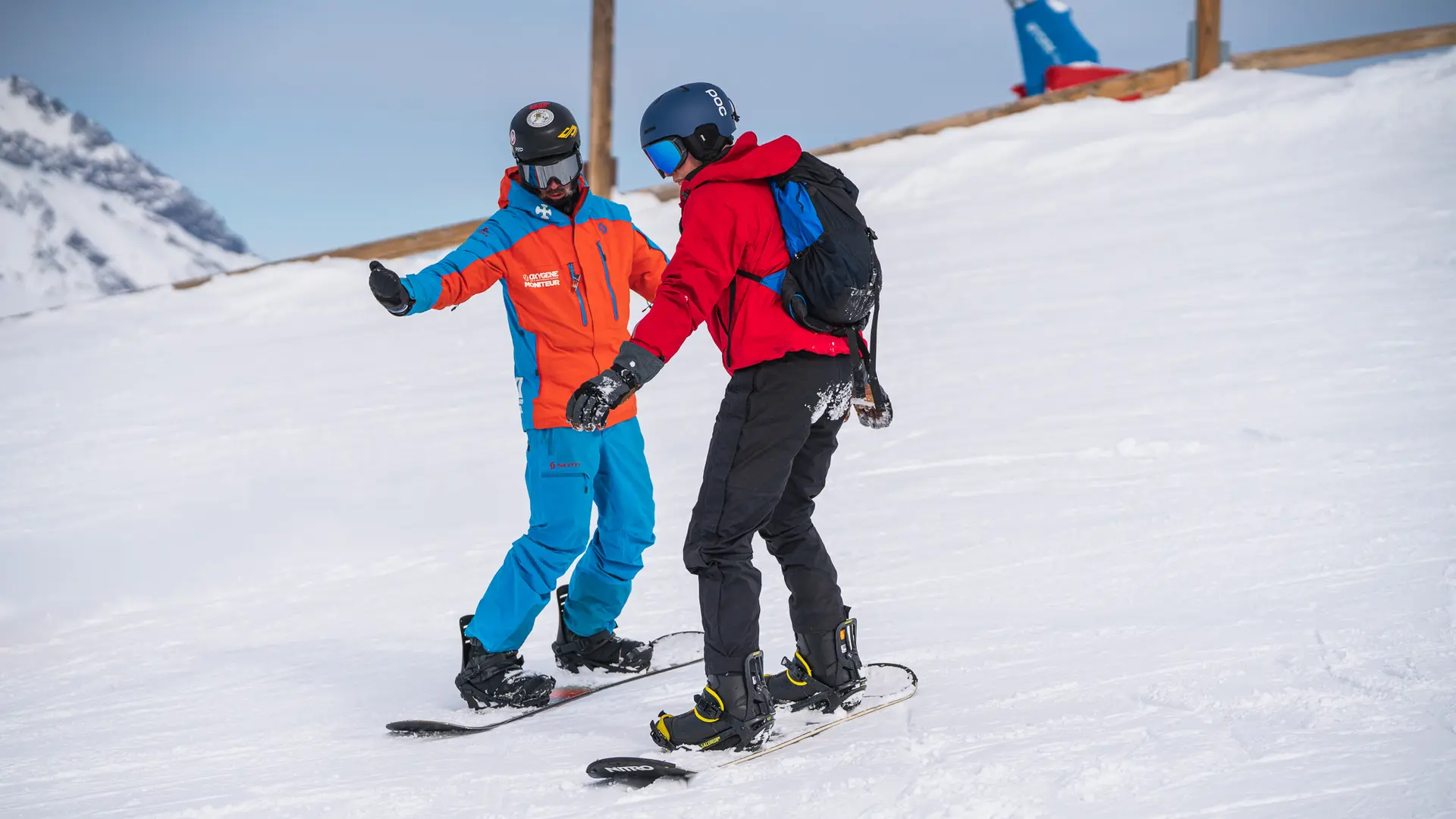 Cours de snowboard avec Oxygène