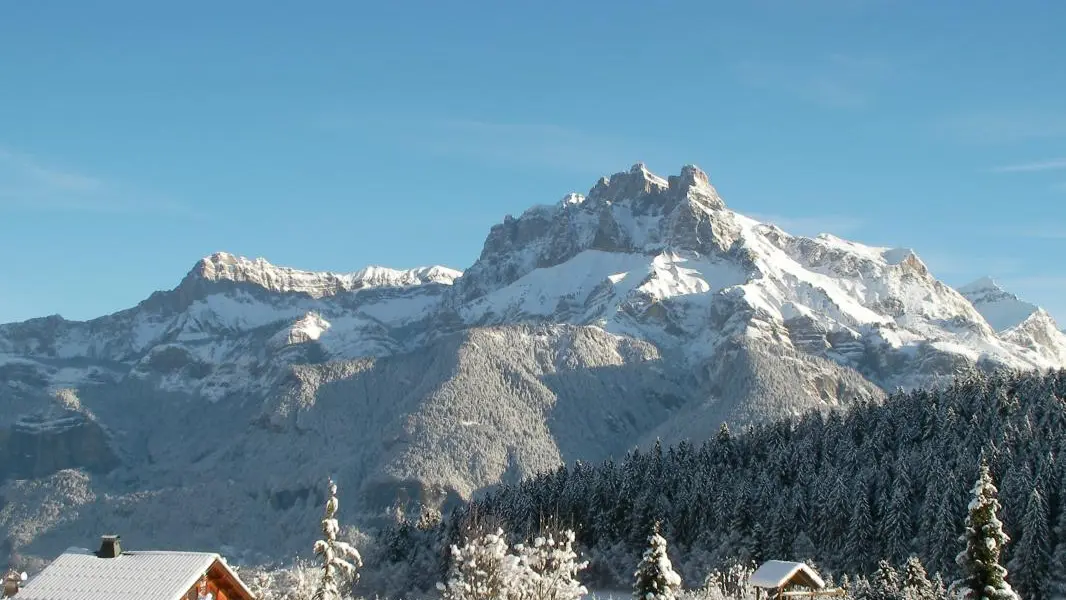 VUE MASSIF DES FIZ DEPUIS ALENTOURS DU CHALET
