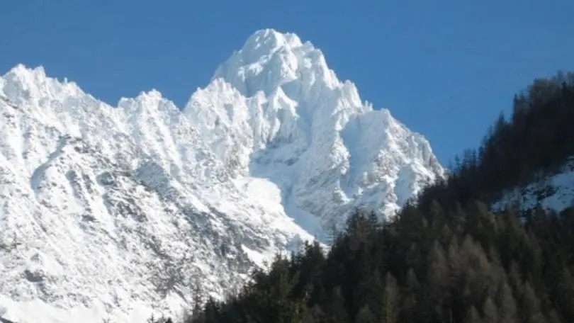 Notre montagne préférée depuis le balcon, le Chardonnet 3824m