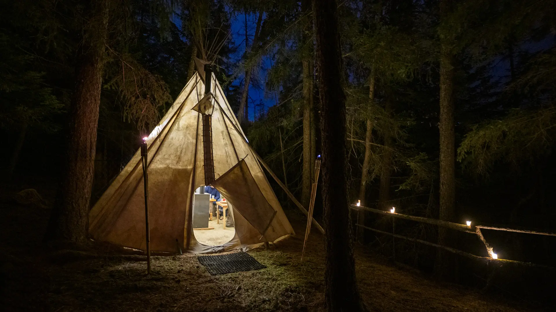 Soirée fondue sous tipi