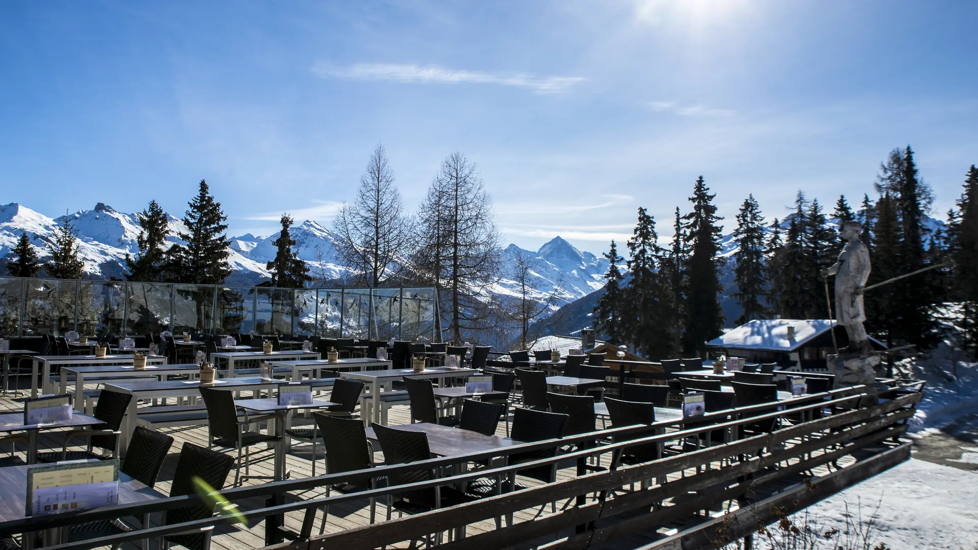 Terrasse la Cambuse hiver