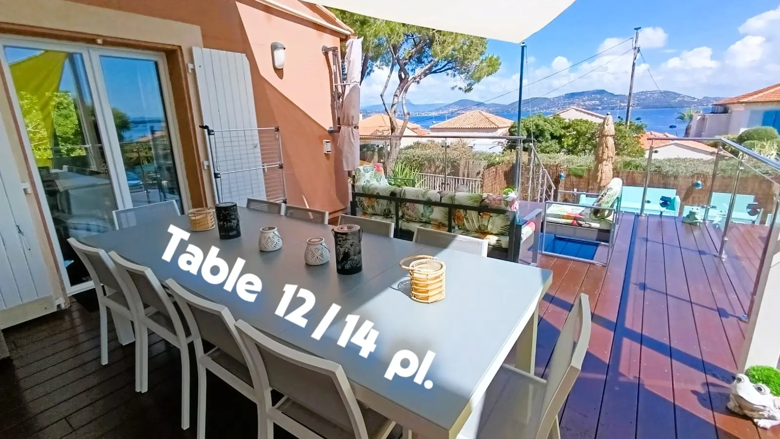 43m² terrace with bioclimatic pergola