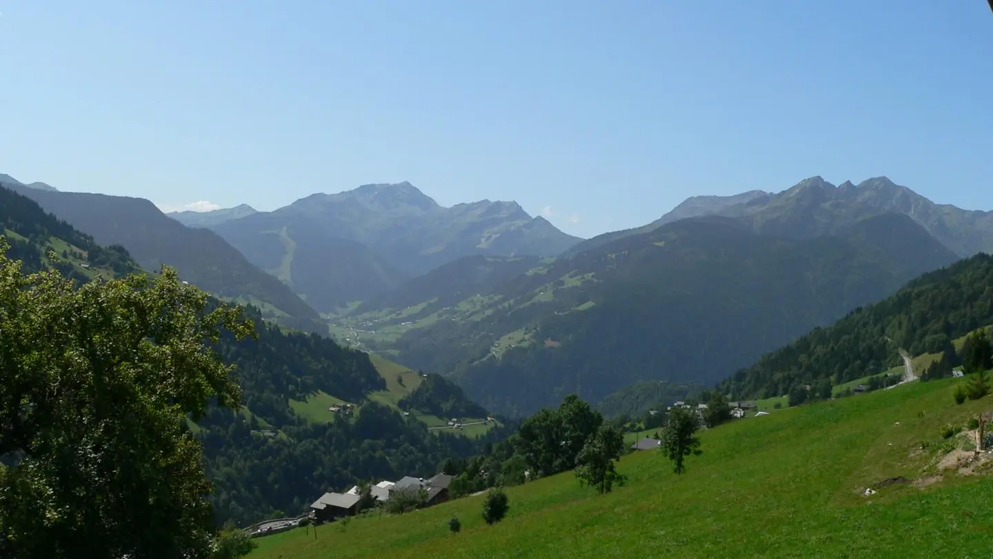 vue du chalet:
Le grand Mont ainsi que le Mirantin
