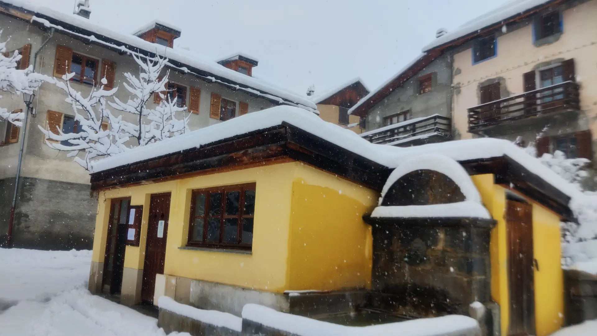 Lavoir en hiver