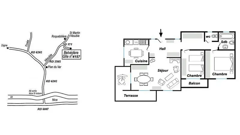 Gîte du Colombier-Le plan-Belvédère-Gîtes de France des Alpes-Maritimes