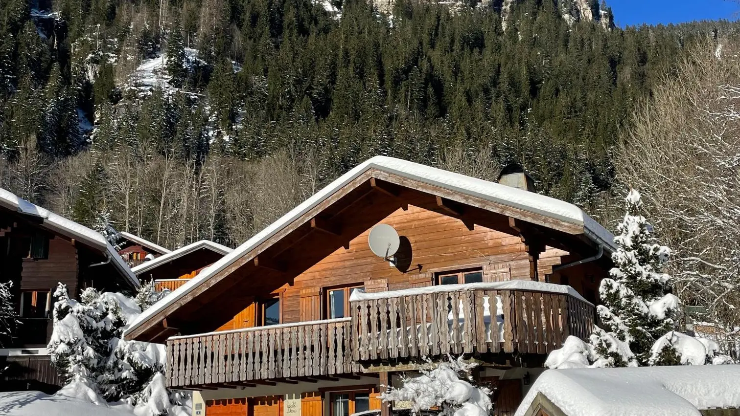 Extérieur du Chalet en hiver