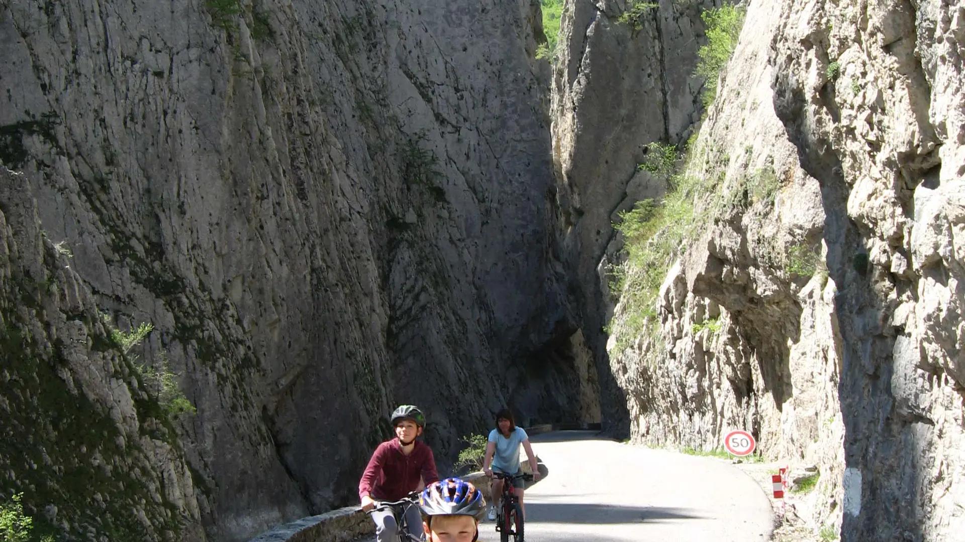 Descente des clues en vélo