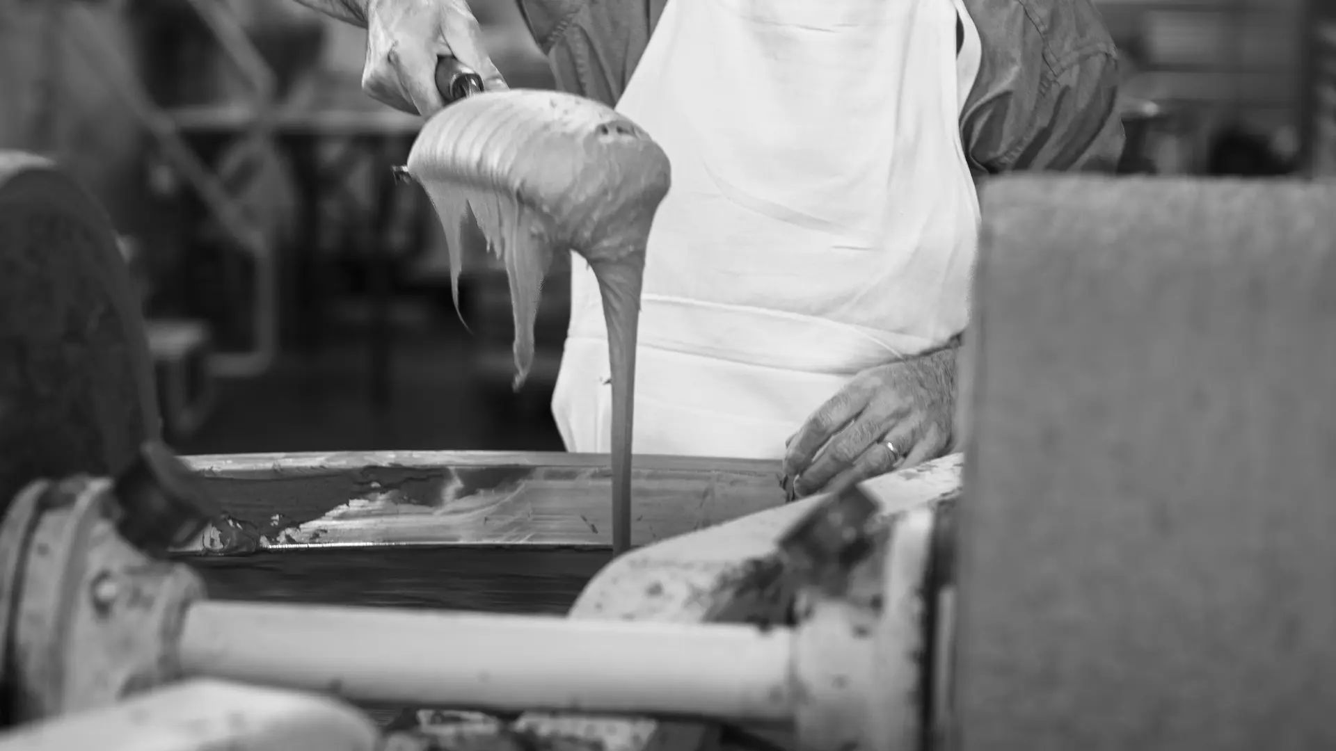 Je broie, écrase et mélange sans pitié les textures...