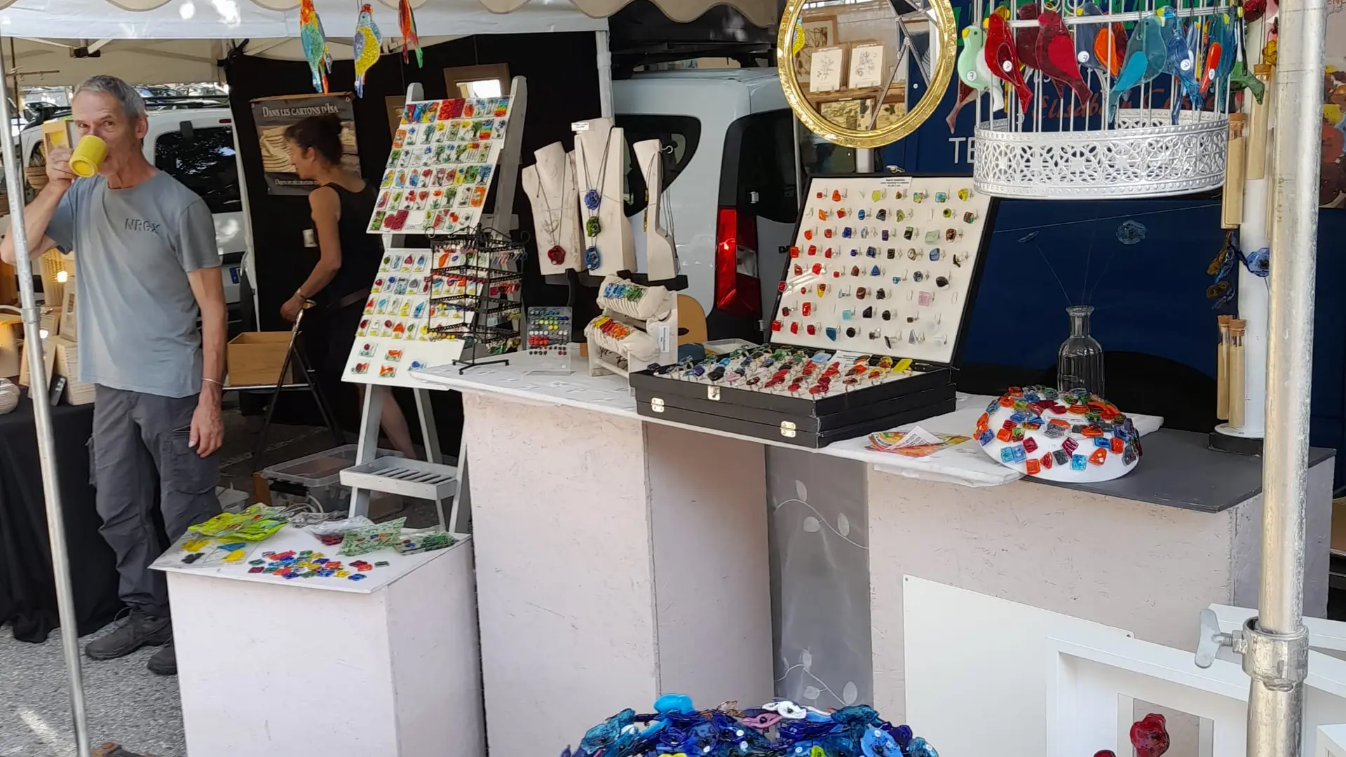 stand de marché artisanal