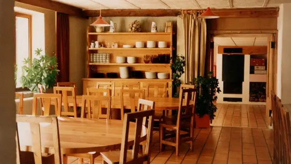 Salle de restauration du Chalet Alpage Tangente