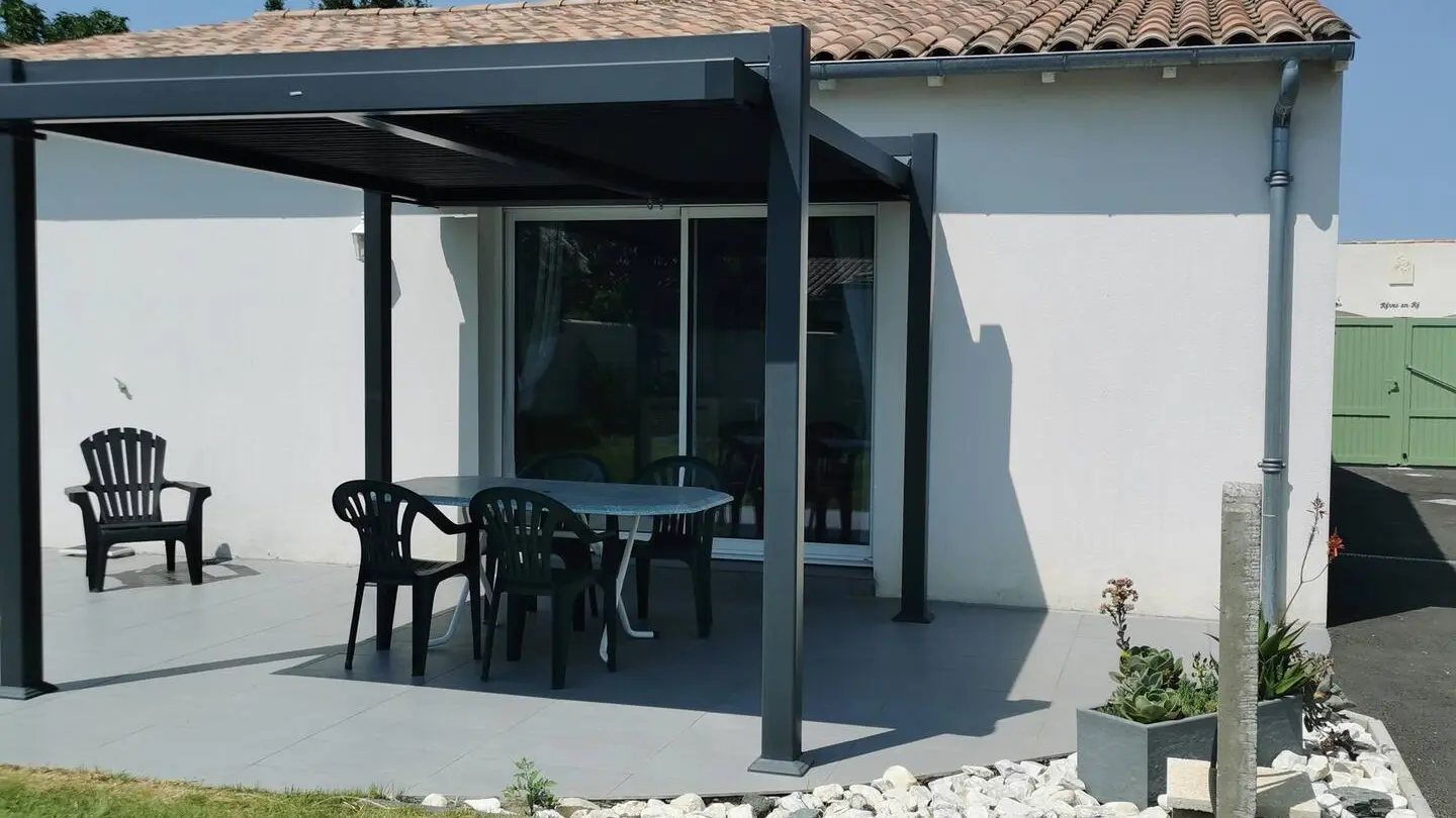 Terrace overlooking the garden