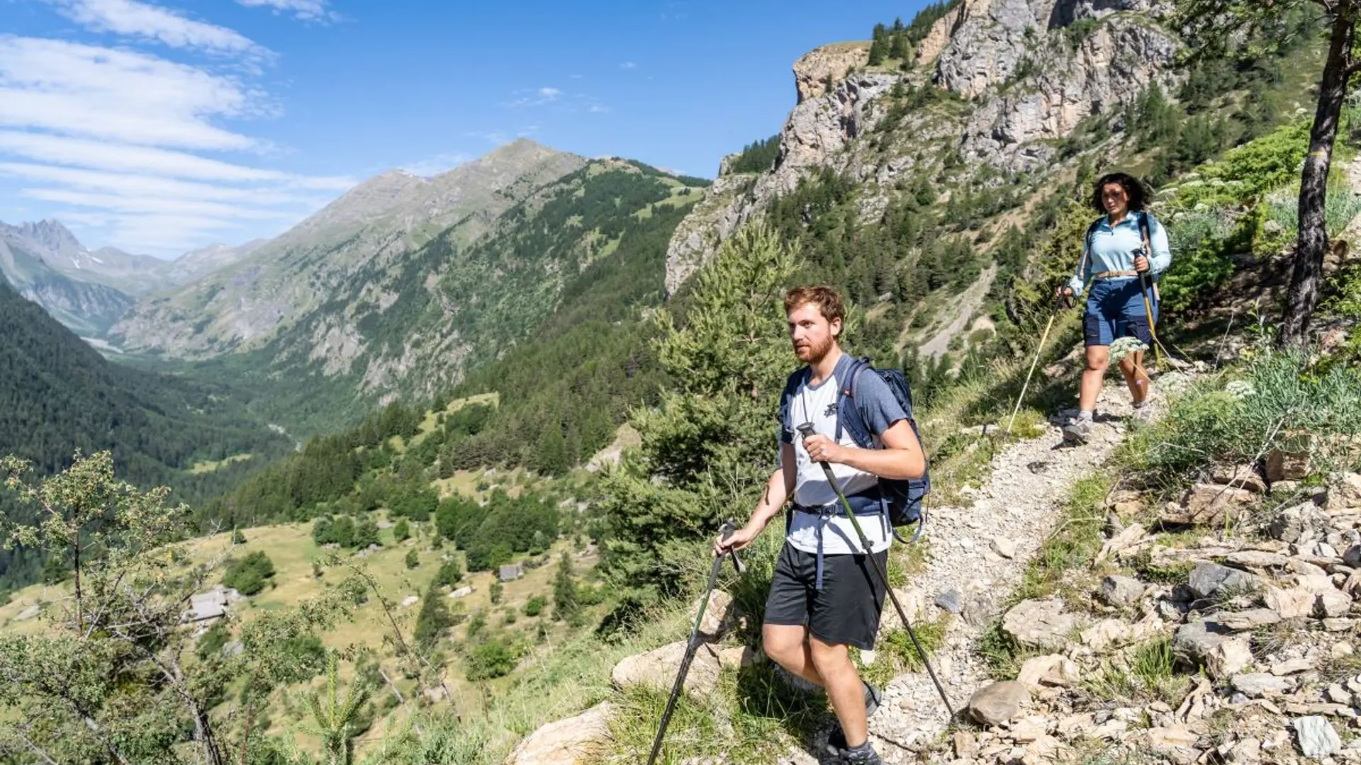 Col de la Pousterle - Vue sur le vallon du Fournel