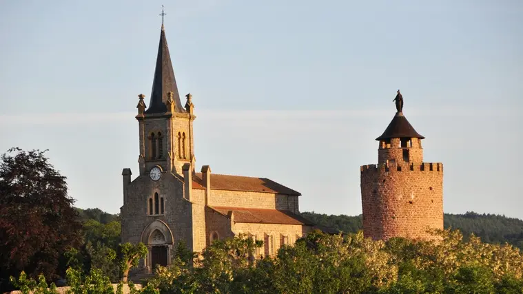 Nouvelle Eglise et Donjon de Crozet